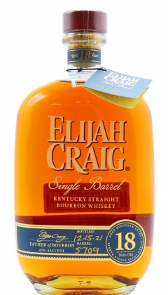 Elijah Craig Single Barrel 18 year old