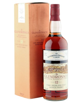 Glendronach 12 Year Old, Matured in Sherry Casks, Eighties Bottling with Box