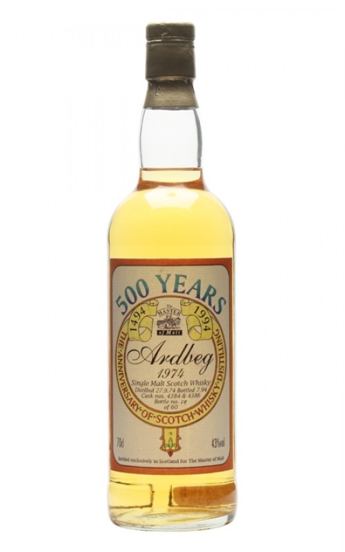 Ardbeg 1974 500 Years Of Scotch Whisky The Master of Malt