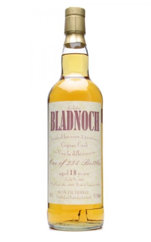 Bladnoch 18 Year Old Bottled 2007 Cask# 2643