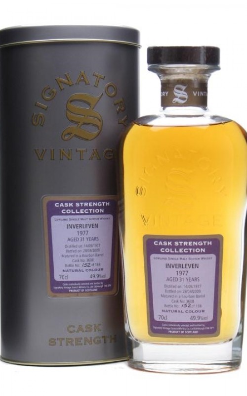 Inverleven 1977 31 Year Old Signatory Cask Strength Collection