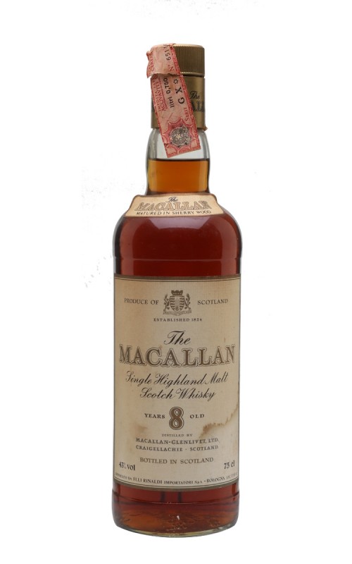Macallan 8 Year Old Bottled 1980s 75cl