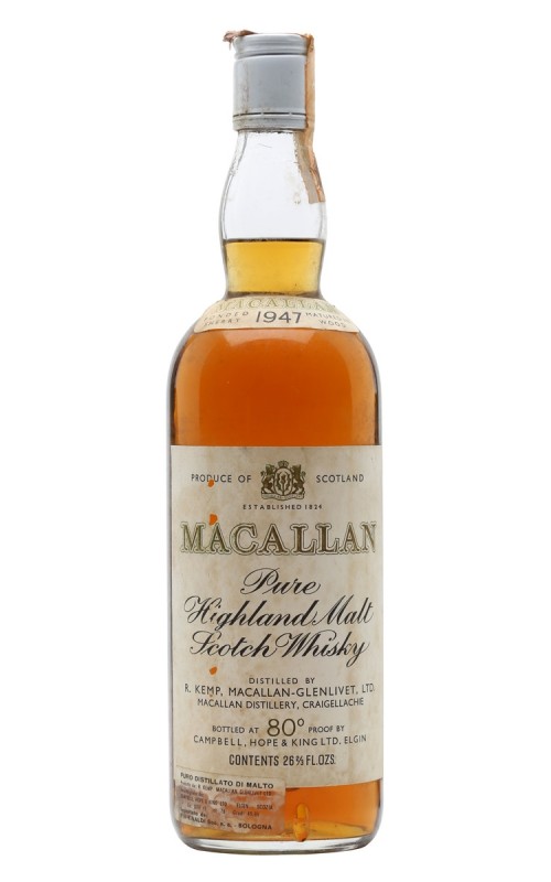 Macallan 1947 Bottled 1960's